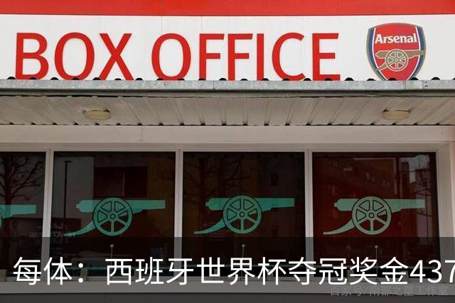 每体：西班牙世界杯夺冠奖金4370万欧元